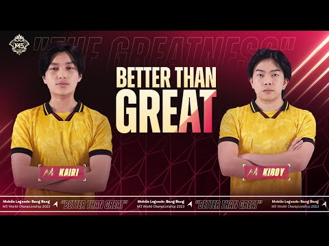 Better Than Great | M5 Theme Song MV: Words From Team ONIC | Mobile Legends: Bang Bang