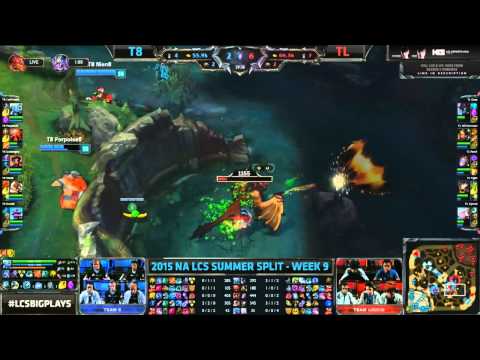 Team 8 vs Team Liquid HIGHLIGHTS | Week 9 Day 1 NA LCS Summer Split 2015 S5 | T8 vs TL W9D1