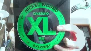 Video thumbnail for Comparison: 40–95 vs. 45–107 D'addario Balanced Tension Bass Set by Carlis Hsu