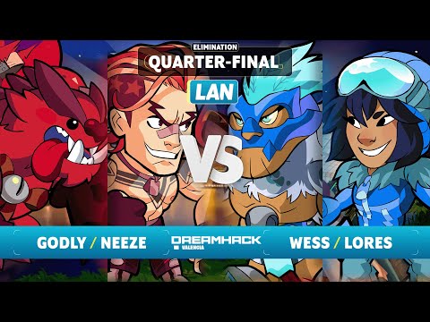 Godly & Neeze vs Wess & Lores - Elimination Quarter-Final - Dreamhack Valencia 2023 - LAN 2v2