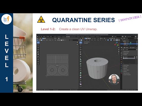 Create a clean UV Unwrap in Blender | Quarantine Series 1-2