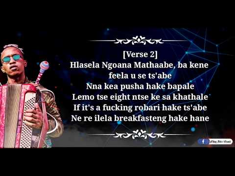 Ntate Stunna Ft Malome Vector - Sentse Le Shoele(Lyrics Video )