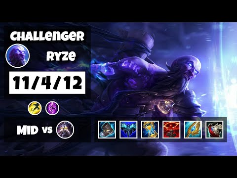 Ryze 11.18 Gameplay Challenger S11 Mid (11/4/12) - NA