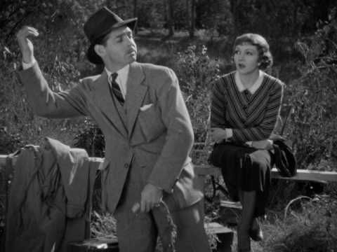 Lessons in Hitchhiking scene - It Happened One Night (1934) HD Clip