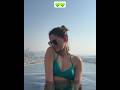 Ananya Panday Enjoying In A Pool By Wearing Bikini Ananyapandey Bikini Brownrang Shortsfeed