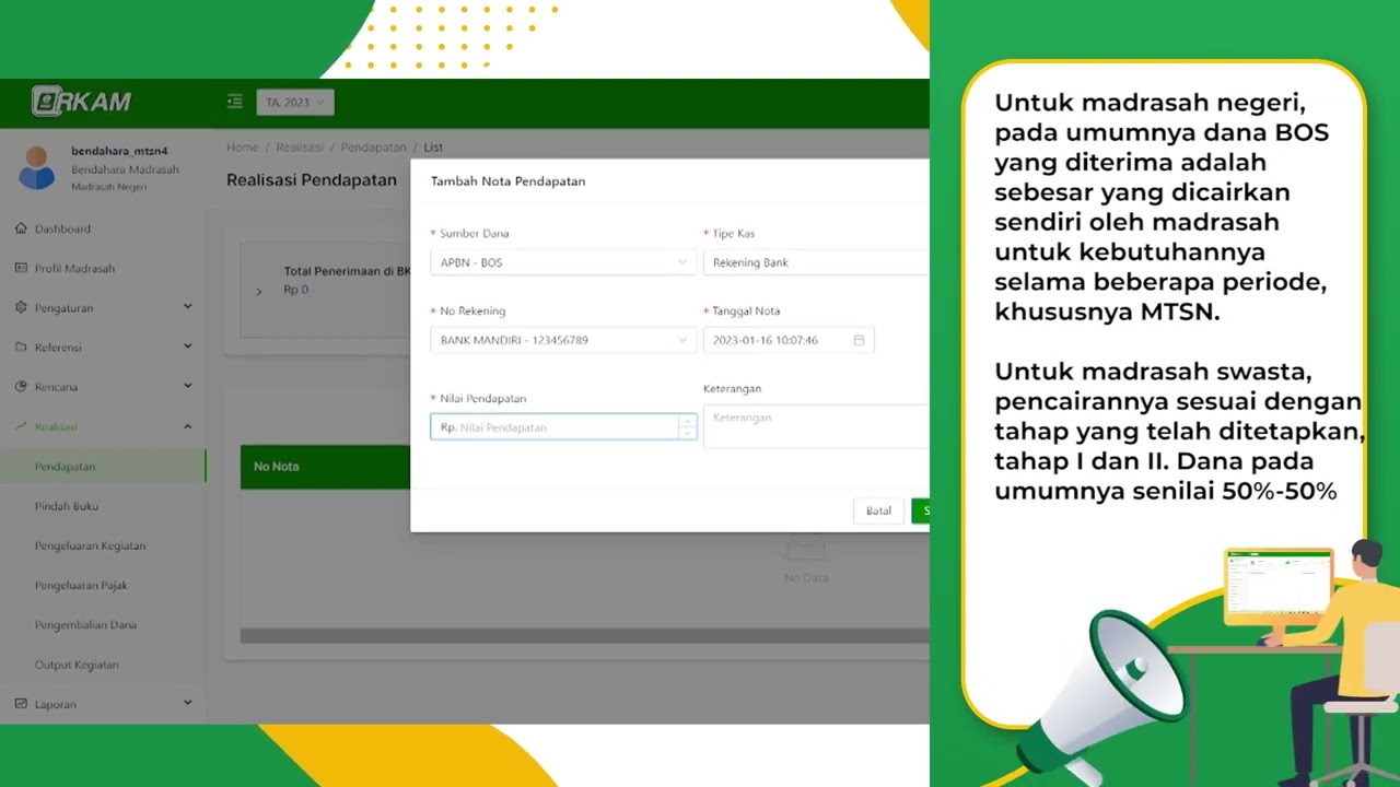 9.5.2. Fitur Realisasi Pendapatan