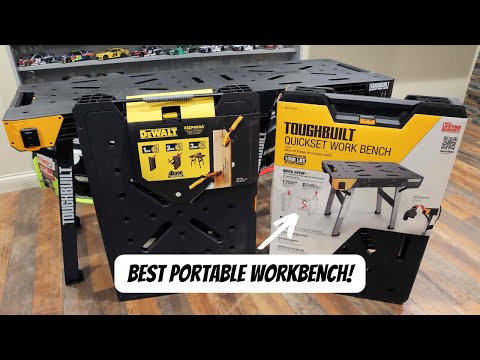 Dewalt Portable Workbench vs TOUGHBUILT Quickset | Best Folding Workbench #toughbuilt