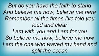 Steven Curtis Chapman - Believe Me Now Lyrics