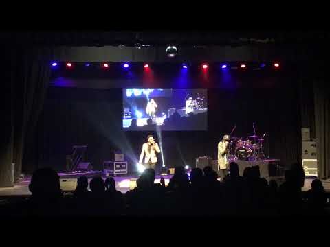 Swaggah Jim represents Xtra Large during Trevor Dongo's act at Miss Mt Pleasant