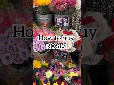 🌹Easy guide to help when buying grocery store roses. #roses #florist #lifehack #tipsandtricks