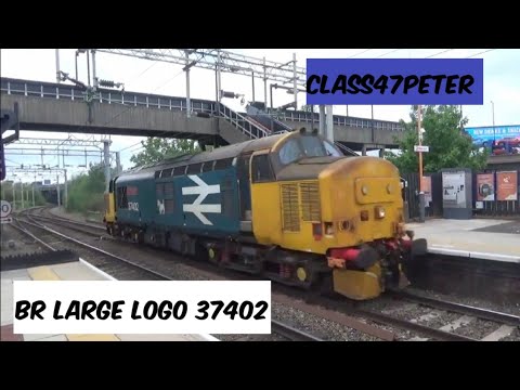 BR Large Logo 37402 'Stephen Middlemore' Passing Bescot Light Engine, 26/5/21