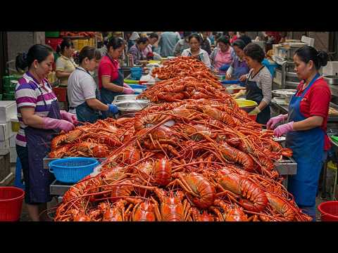 The Giant Crab Lobster Seafood Local Dishes In Asia Seafood Collection 2025