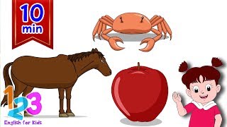 Download lagu Belajar Bahasa Inggris Mengenal Buah dan Hewan Diva | 123 English For Kids | Kartun Anak Channel mp3