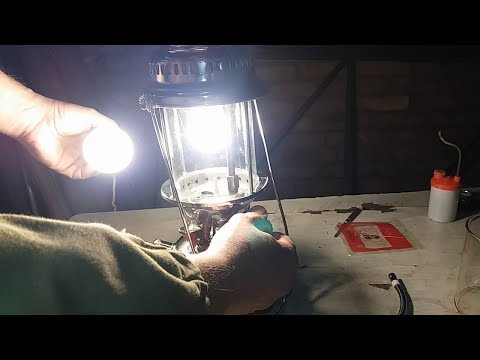 📝 ч.2/2 Butterfly-828/350CP. Калильная керосиновая лампа. Установка и прожиг сетки, замер яркости.