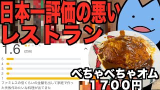 The worst rated restaurant in Japan