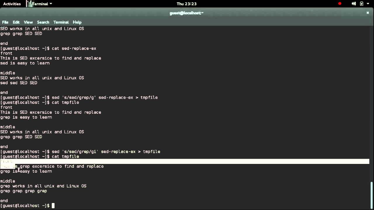 Find and replace in Unix Using SED