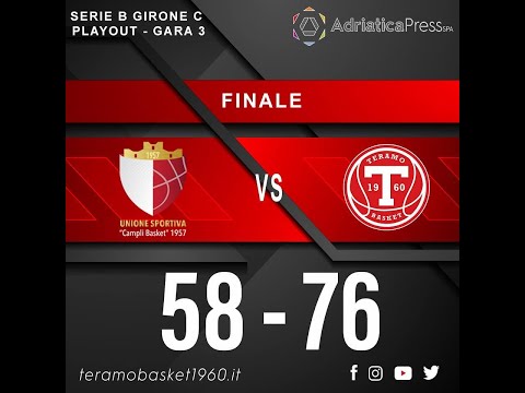 Basket/B, Gara 3 Playout | Campli - Teramo 58-76