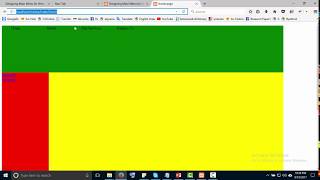 Developing main menu in html