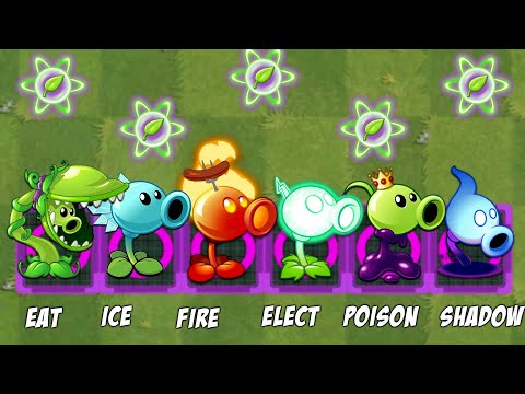 Every Peashooter & Other Plant LEVEL1 Vs 8 Grid Items (Gravestone, Tent, Octopus...) Who is Best?