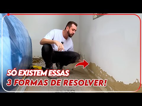 3 FORMAS DE ACABAR DEFINITIVAMENTE COM UMIDADE ASCENDENTE, UMIDADE NO RODAPÉ OU POR CAPILARIADE