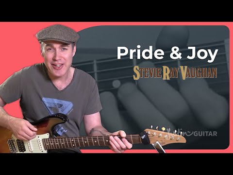 How to play Pride And Joy by Stevie Ray Vaughan - Guitar Lesson Tutorial Texas Blues Riff Shuffle