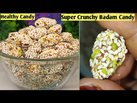 “Badam Candy Recipe Step by Step | 3 Ingredient Sweet”| Healthy Candy | Winter Special Recipe |