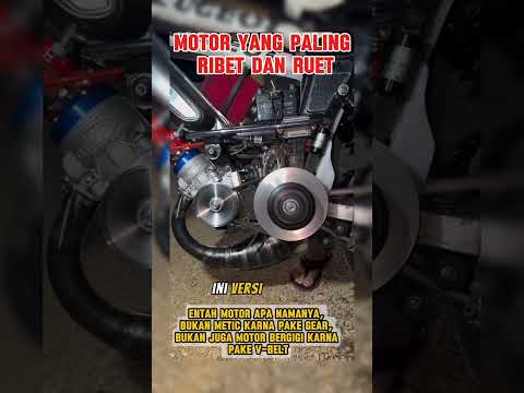 Motor ribet pake rantai juga pake v-belt