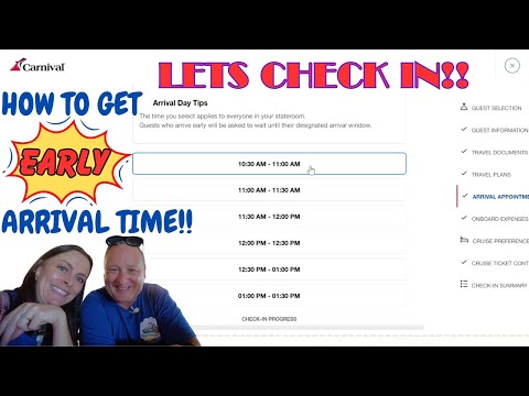 *How To Get An Early Check In Time For Your Carnival Cruise!*