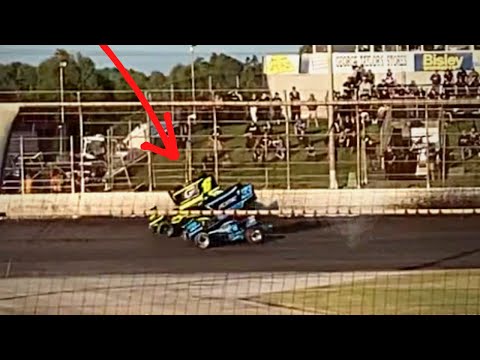 Cameron Waters Wins Sprintcar Heat Race over JMac and Ando