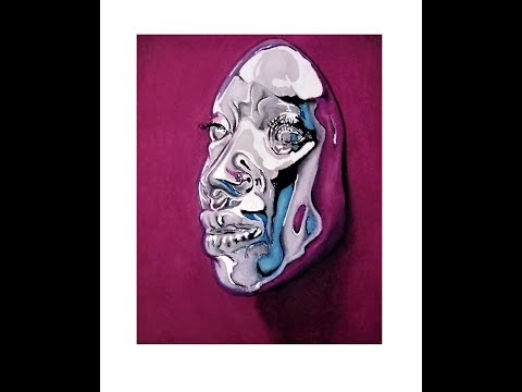 how to draw a realistic glossy mask