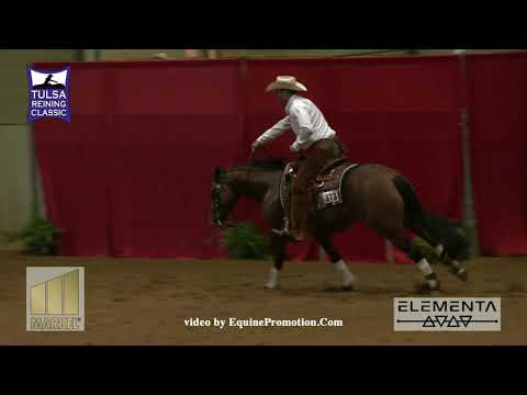 Gunnaoutfoxya shown by Brian Bell   2019 Tulsa Reining Classic Open Derby