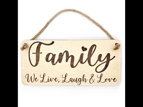 Family We Live Laugh & Love Plaque