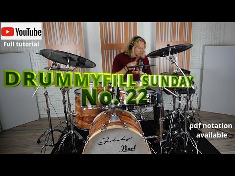 Drum Lick in 32nd notes / Drummyfill Sunday No. 22 / pdf notation available