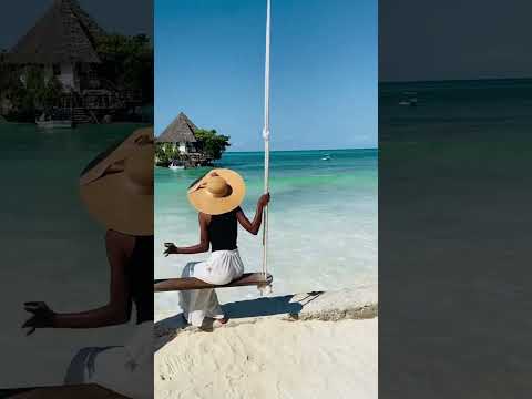 Hello this were @THE ROCK in zanzibar its in Michamvi and so special place to see and Relax❤️ eye on