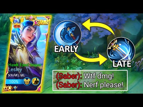 (TRY THIS!) LESLEY NEW BEST UPDATED EMBLEMS & BUILDS TO WIN! ONE SHOT = ONE KILL IS FINALLY BACK‼️