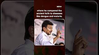 DMK leader Udhayanidhi Stalin made a controversial statement #shorts