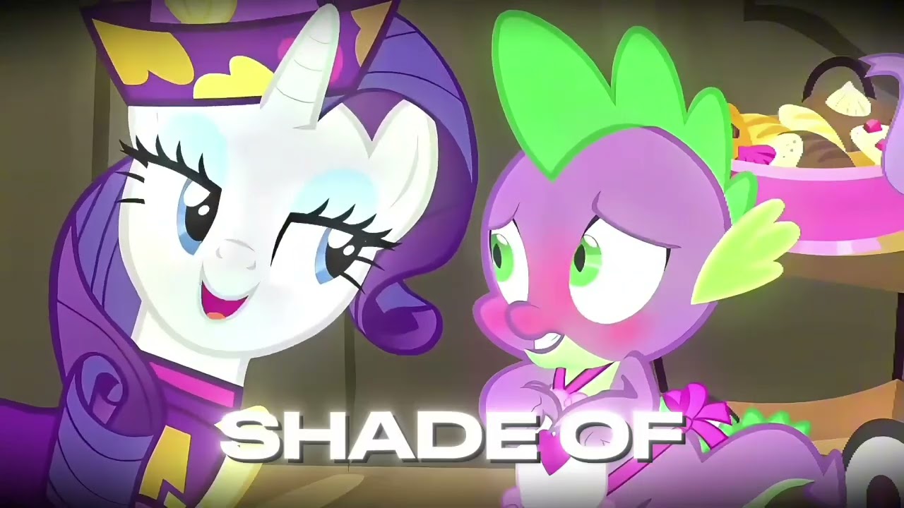 Spike gets embarrased by his aprint