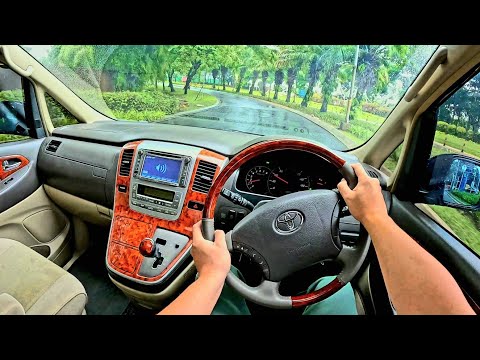 Driving POV TOYOTA ALPHARD 2.4 V A/T 2005 | TEST DRIVE HUJAN KOTA & TOL | Used Car Test Drive ASMR