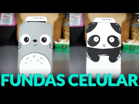 Fundas personalizadas de Totoro Y Panda Kawaii / Accesorios para celulares (Manualidades con foami)