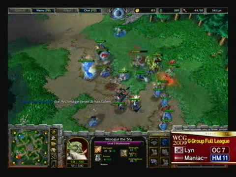 2009 WCG Grand Final Third day: WarCraft III match: Lyn vs Maniac