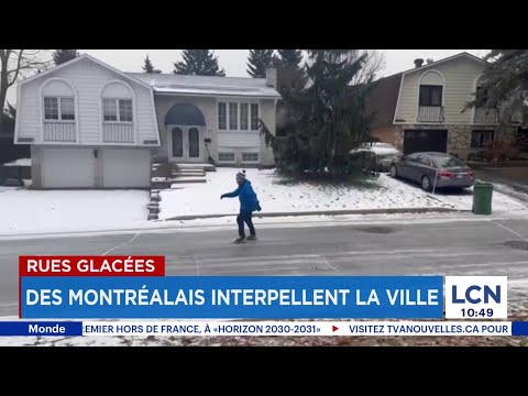 Montréal: des rues complètement glacées… et des citoyens exaspérés