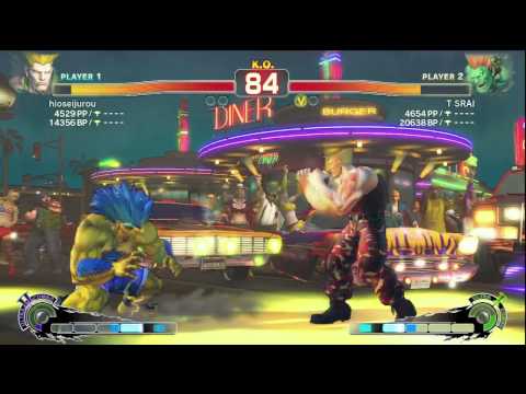 SSF4: hioseijurou [Guile] VS T SRAI [Blanka]