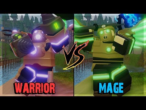 MAGE VS WARRIOR WHO IS BETTER IN BOSS RAIDS? DUNGEON QUEST ROBLOX