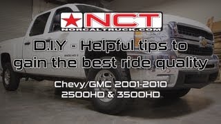 Tips For Better Ride Quality - Chevy / GMC HD's