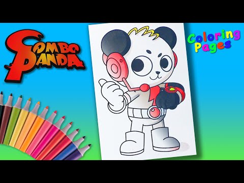 Combo Panda Coloring Pages
