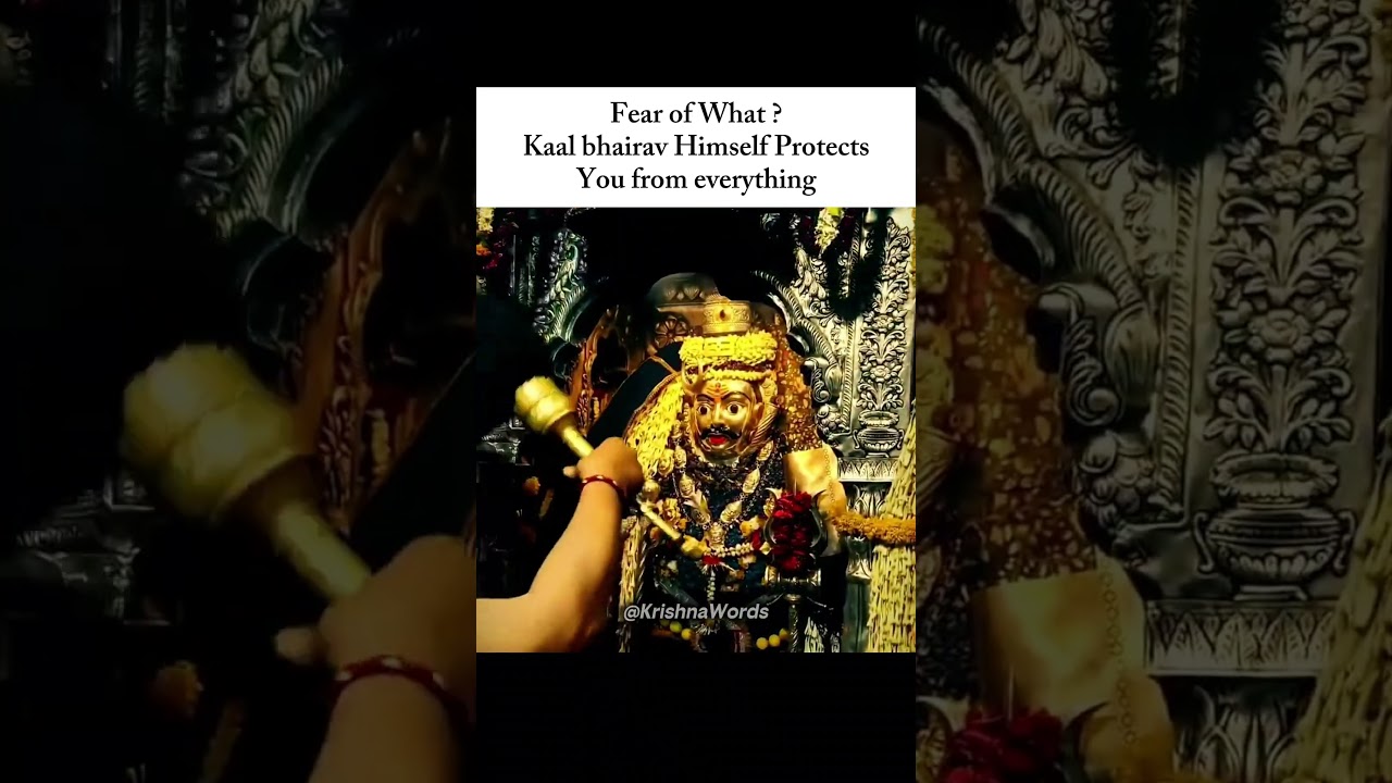 Fear of what? Kaal Bhairav Protects you🔱🙏🏻 #kaalbhairav #spiritualhealing