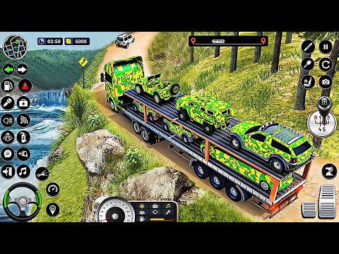 US Army Vehicle Transport Truck Simulator - Offroad Army Jeep Driving | Android Gameplay | Part 2
