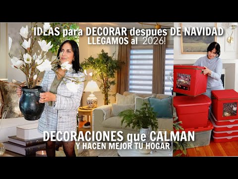 MEJORES IDEAS para DECORAR DESPUÉS de NAVIDAD ✨ NUEVA SALA 2026 | Que TU CASA NO se VEA DEPRESIVA 🤍✨
