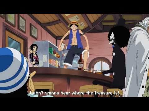 Usopp asks about one piece and Rayleigh challenges Luffy