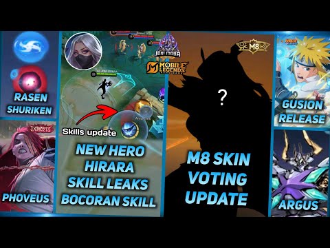 NEW HERO HIRARA SKILLS UPDATE, M8 SKIN VOTING UPDATE, JULIAN & GUSION SKIN, SUN MECHA - MLBB UPDATE